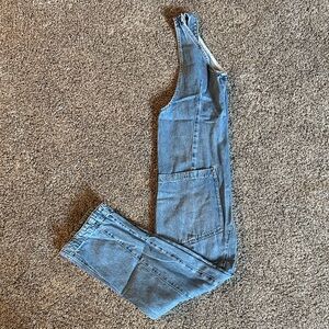 We The Free High Roller Light Blue Denim Overalls